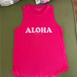 Spiritual Gangster Vibrant Pink Tank